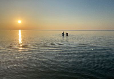 фото пляжа в Приморском