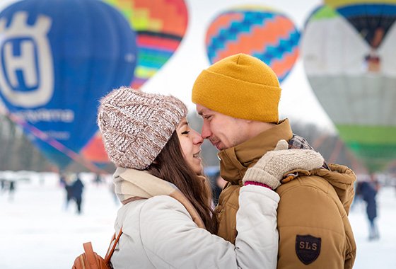 Киев Рождественский фестиваль воздушных шаров